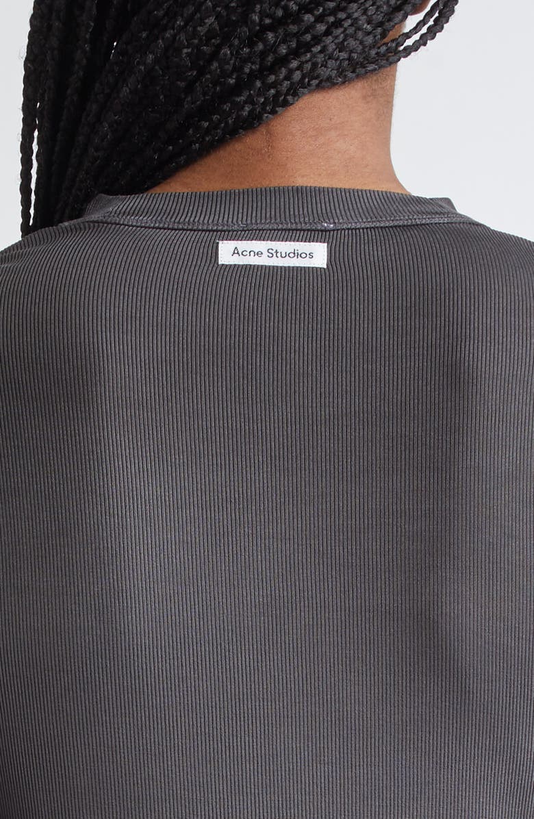 Erman Spray Effect Long Sleeve Rib T-Shirt