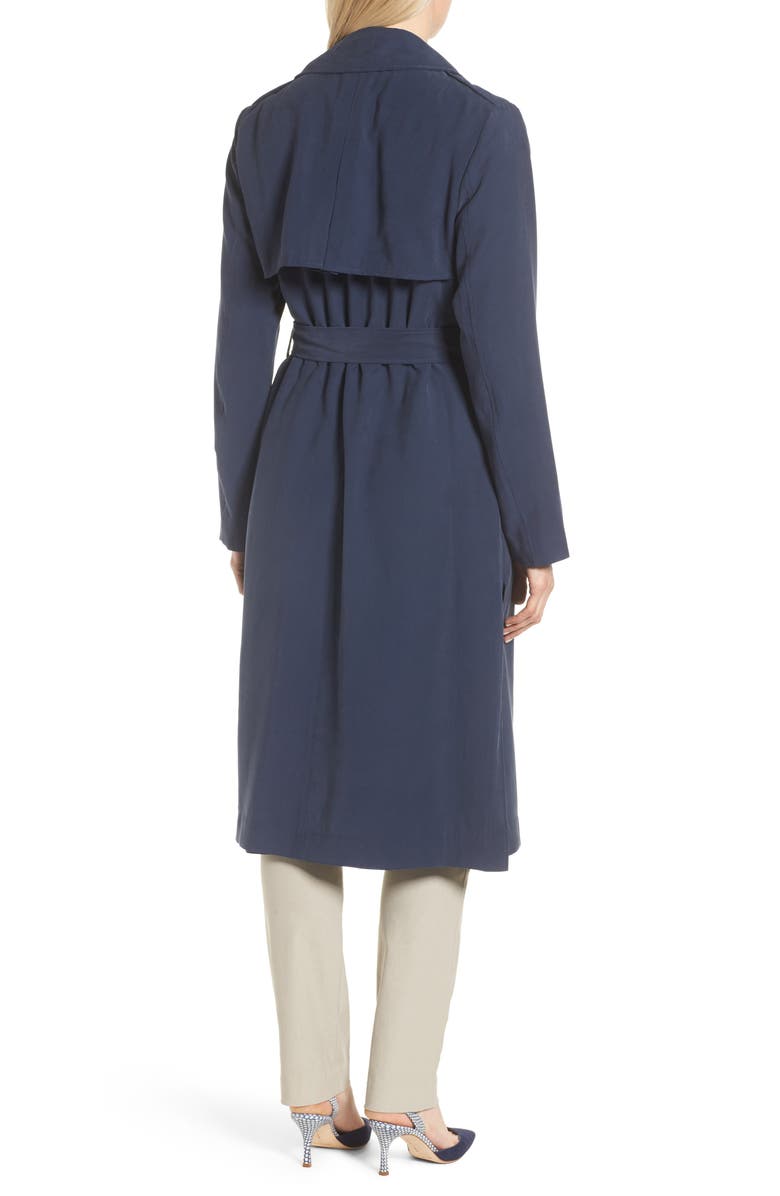 Cole Haan Signature Long Drapey Trench Coat, Alternate, color, 