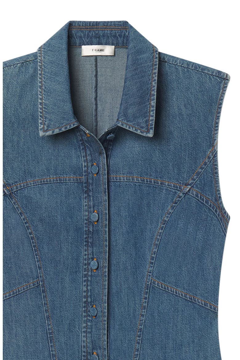 The Denim Day Sleeveless Minidress, Alternate, color, DEIRA