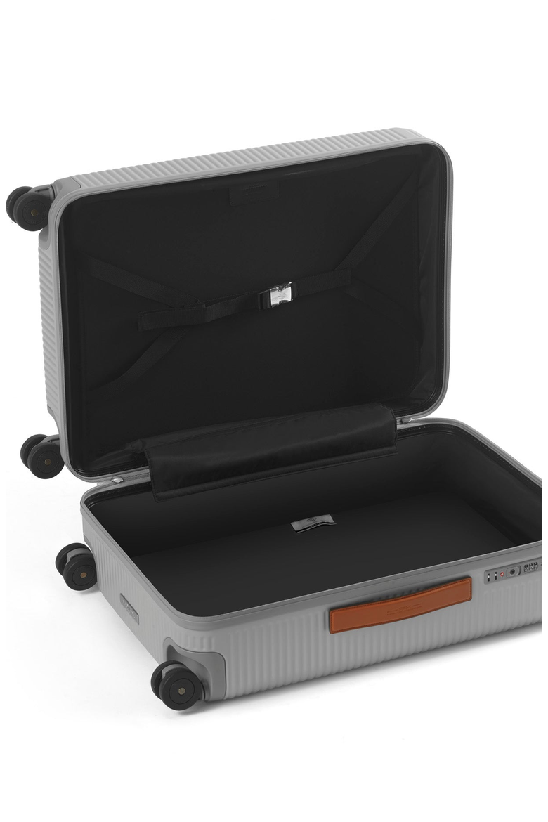 Bank Zip Deluxe Spinner 68 Luggage, Alternate, color, Glacier Grey