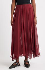 Treasure & Bond Handkerchief Maxi Skirt