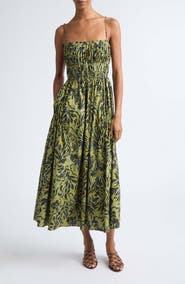 Ulla Johnson Vidri Midi Cotton Dress