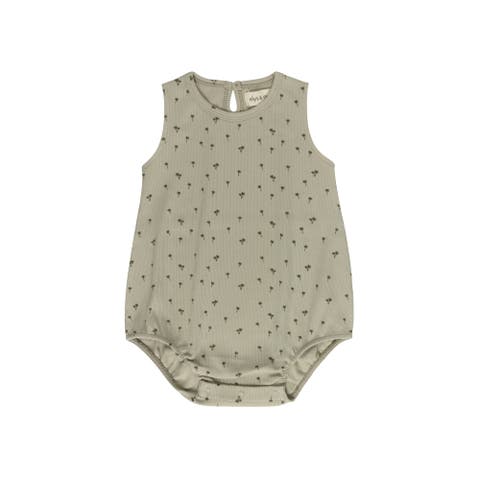 Printed Palm Trees Collection - Baby Boy Romper