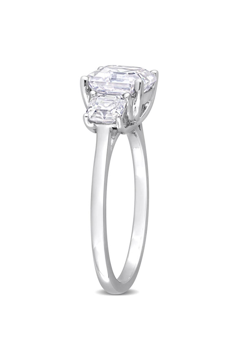 2-3/4CT DEW Moissanite 3-Stone Ring, Alternate, color, Sterling Silver
