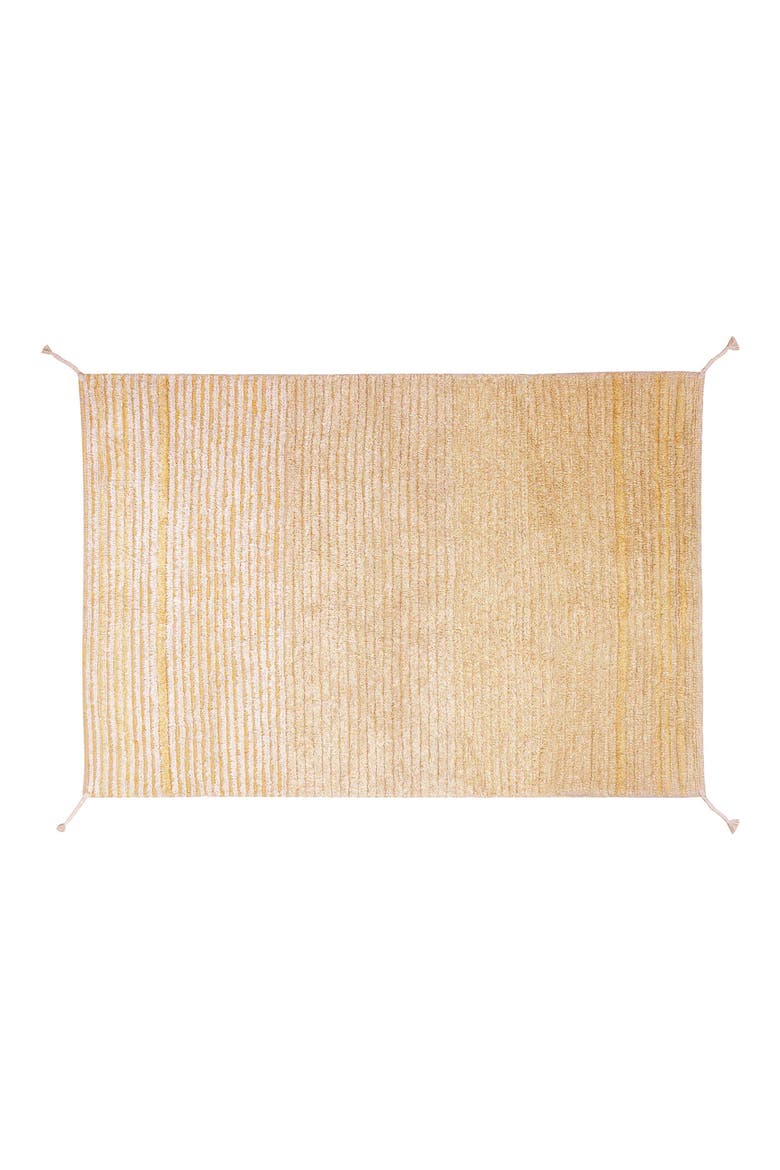 Reversible Washable Recycled Cotton Blend Rug, Alternate, color, AMBER/ HONEY