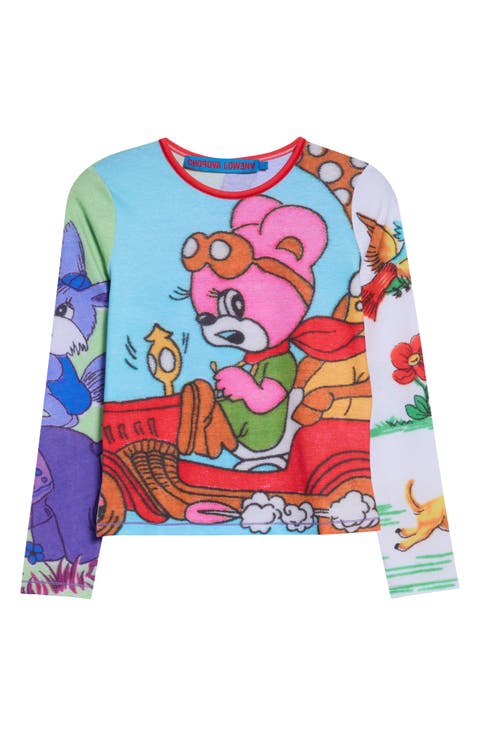 Beep Beep Fitted Graphic Jersey T-Shirt