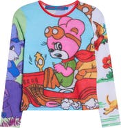 Chopova Lowena Beep Beep Fitted Graphic Jersey T-Shirt