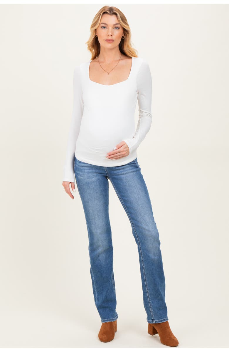 PinkBlush Slim Straight Leg Maternity Jeans, Alternate, color, Blue