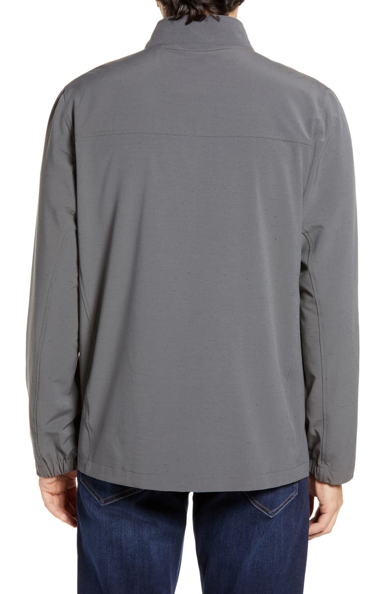 TravisMathew Crushing It Stretch Jacket, Alternate, color, Grey Pinstripe
