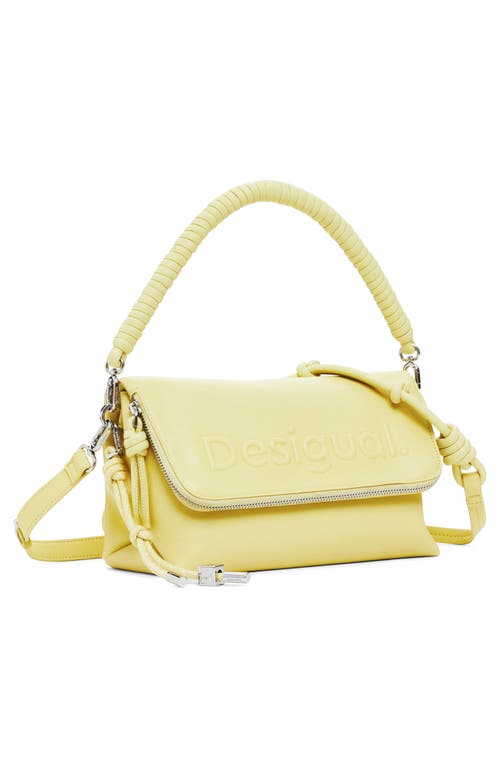 Desigual Faux Leather Shoulder Bag In Yellow
