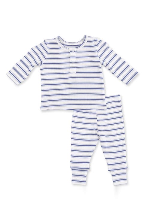 Vintage Stripe Henley & Pants Set