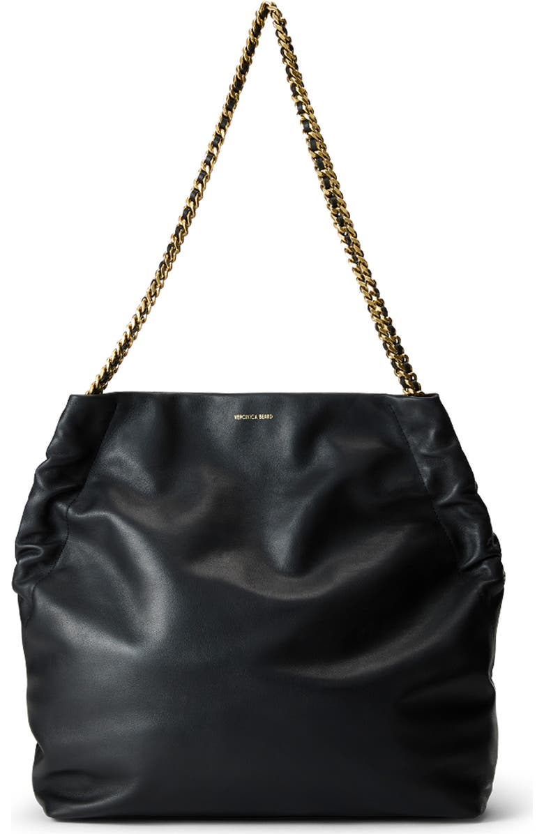 Veronica Beard Slouch Leather Shoulder Bag, Main, color,