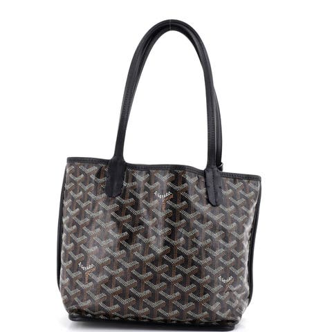 Anjou Reversible Tote Coated Canvas Mini