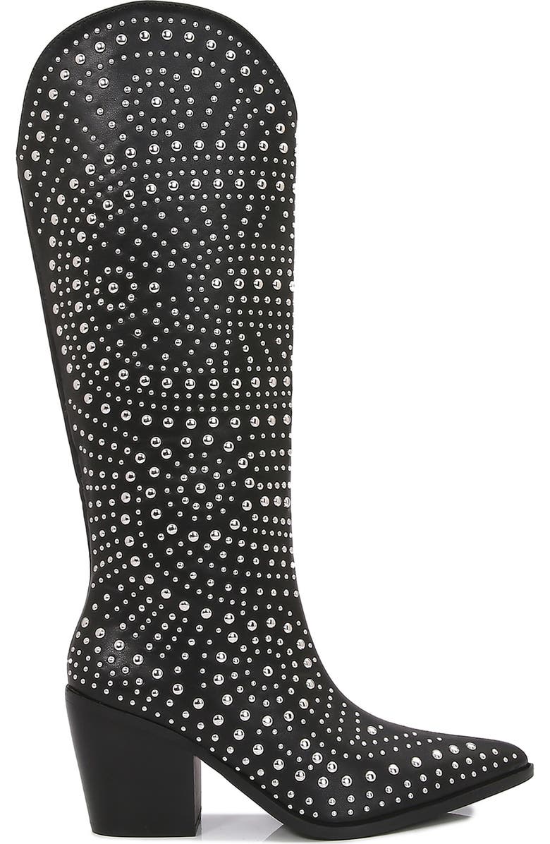 BERNESS Jesse Studded Western Boot, Alternate, color,