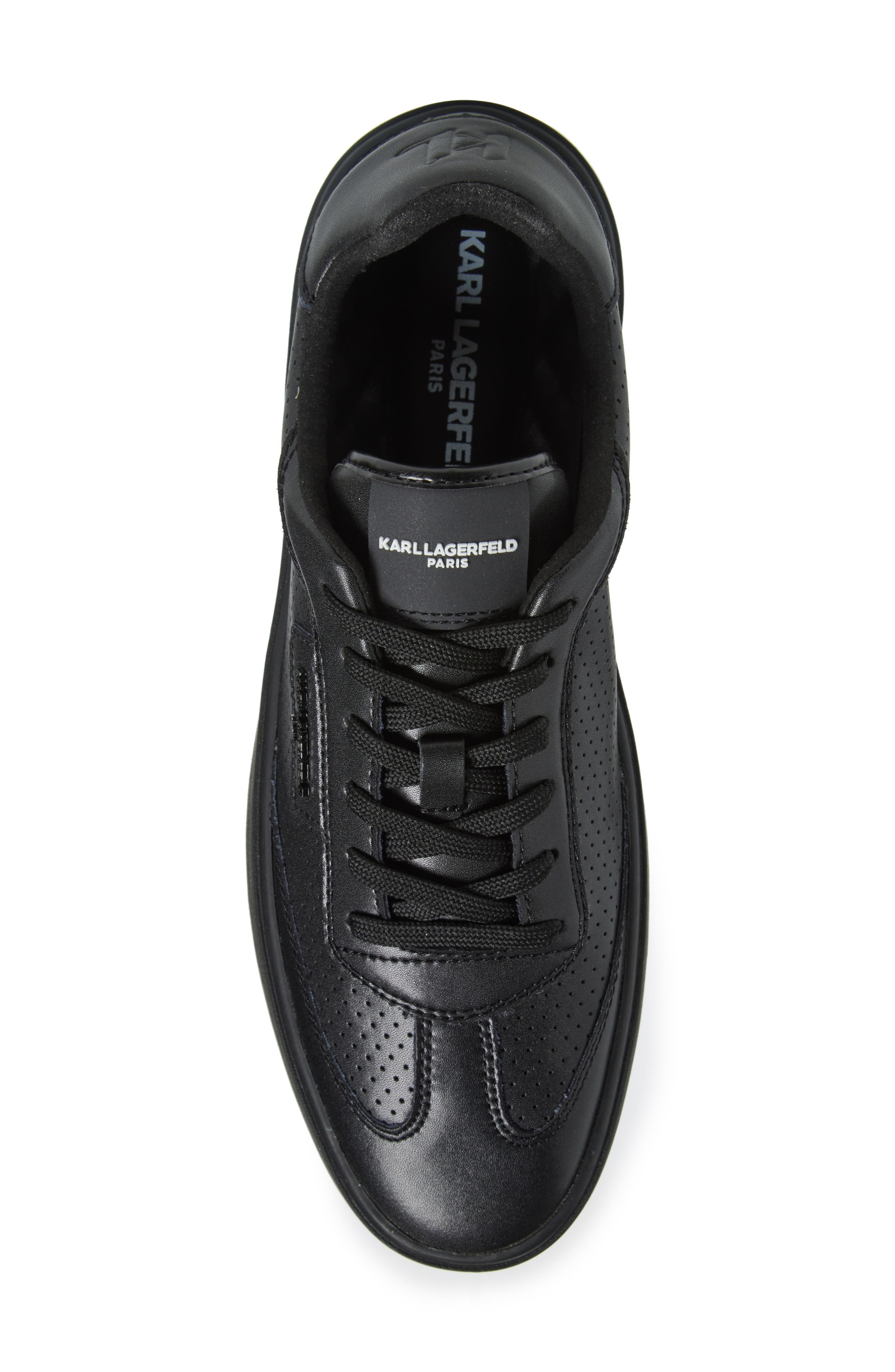 KARL LAGERFELD PARIS Perforated Logo Sneaker, Alternate, color, 