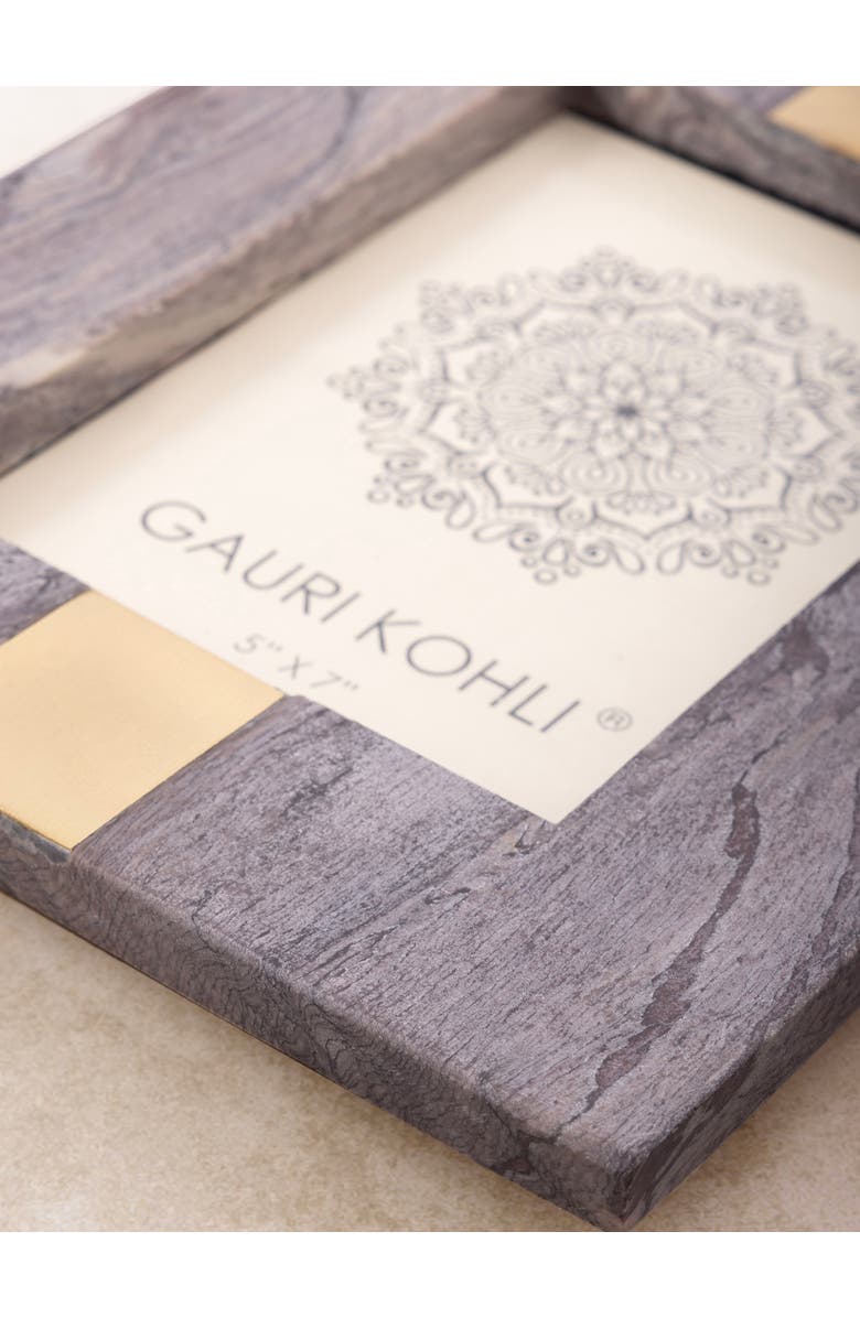 GAURI KOHLI Skye Onyx Picture Frame, Alternate, color, Mocha Brown