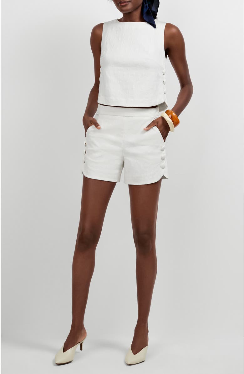 Trina Turk Siara Top, Alternate, color, Whitewash