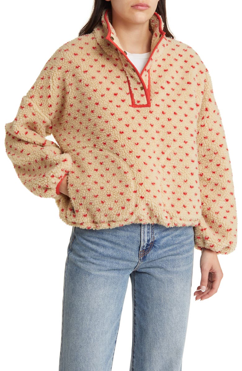 THE GREAT. Countryside High Pile Fleece Pullover, Main, color,