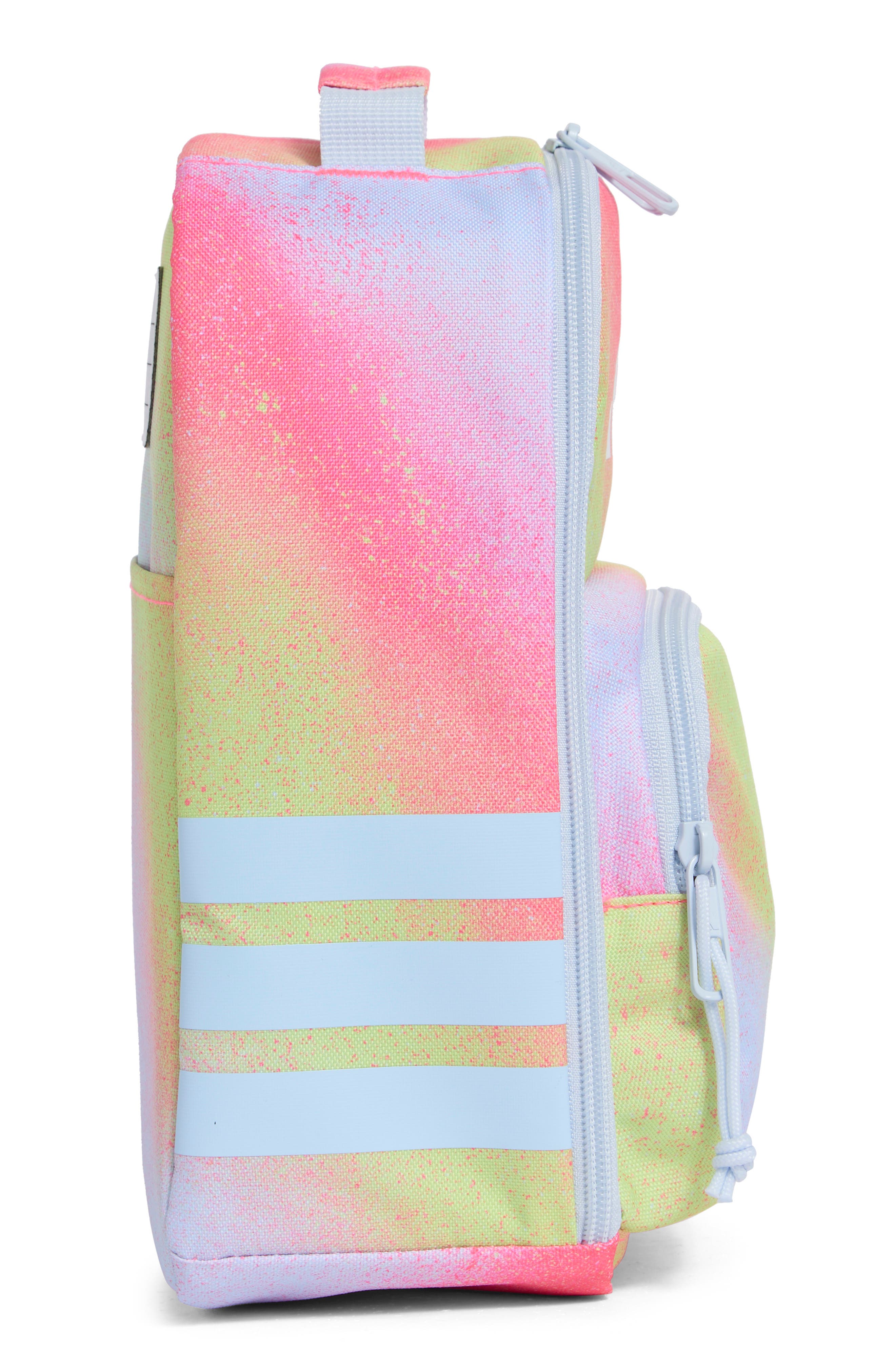 adidas Santiago 4 Lunch Bag, Alternate, color, Spray Gradient Lime/ Blue