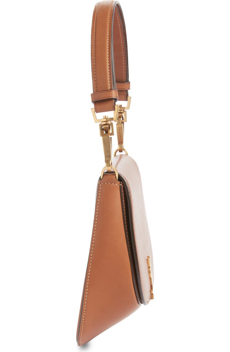 Saint Laurent Voltaire Leather Top Handle Bag, Alternate, color, Brick