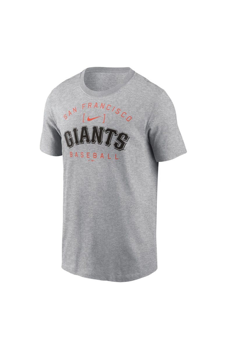 Nike Men's Nike Heather Gray San Francisco Giants Home Team Athletic Arch T-Shirt, Alternate, color, 