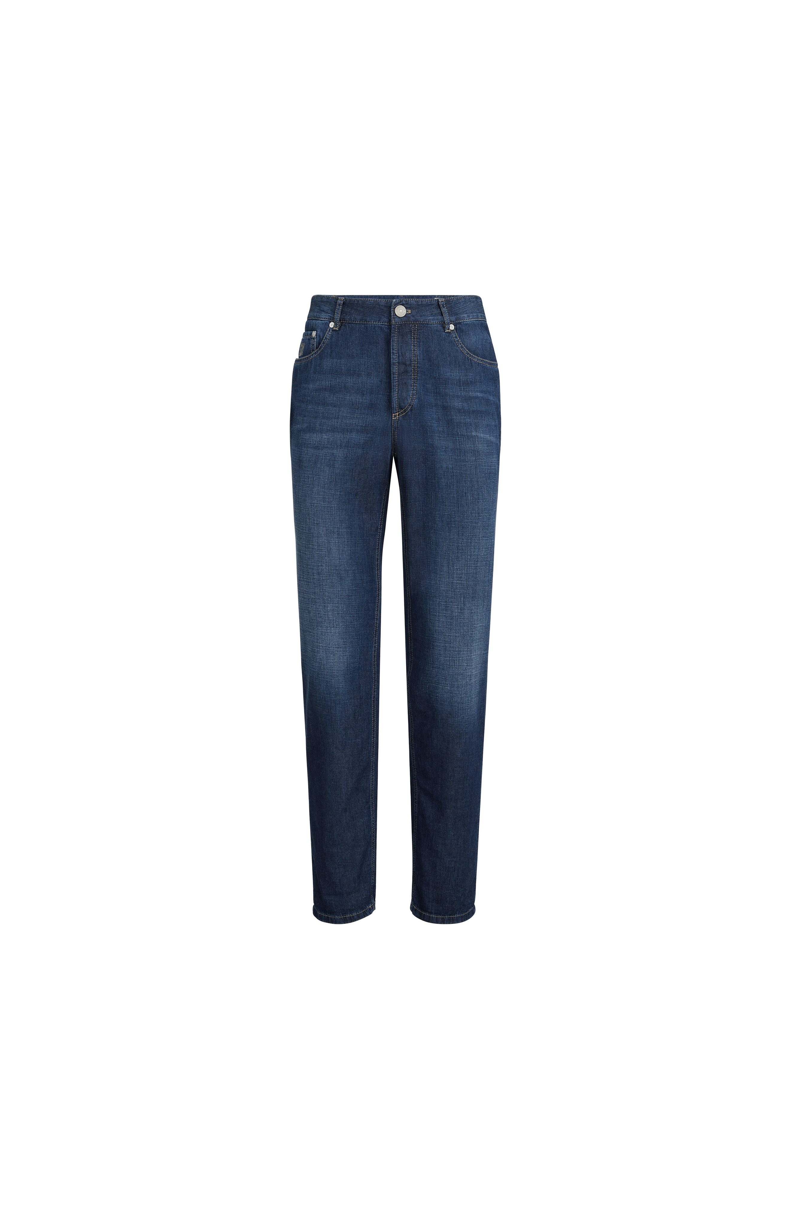 Lightweight denim trousers - image 2