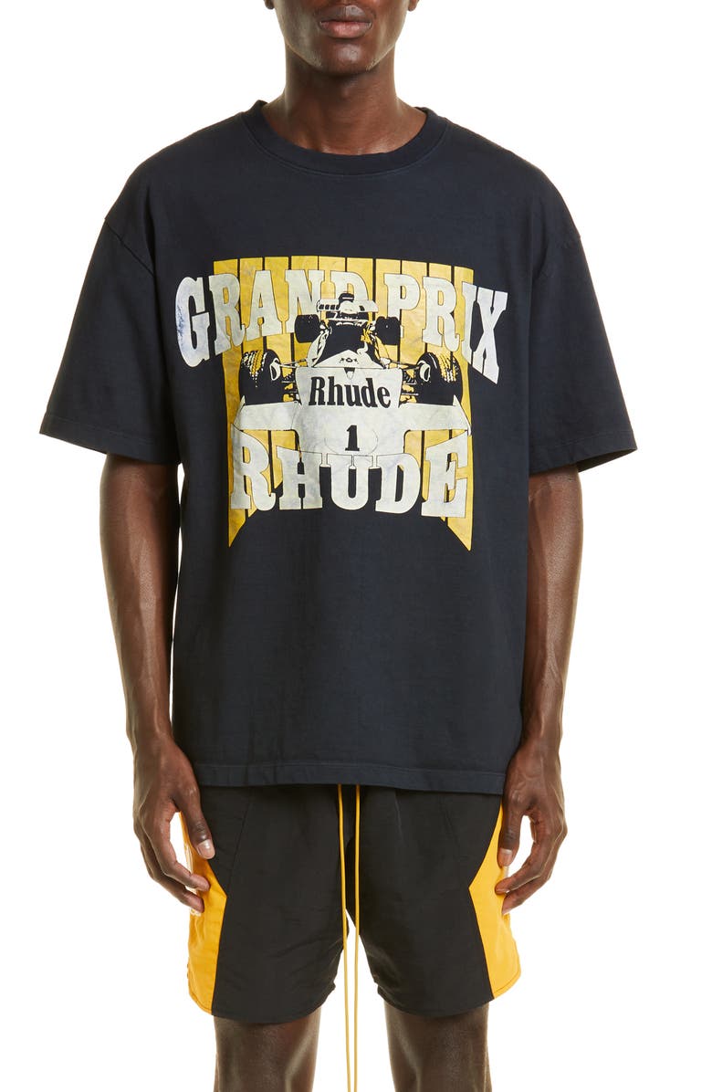 Rhude Men's First Place Graphic Tee, Main, color,