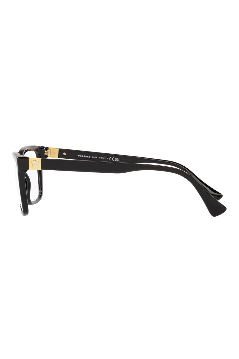 56mm Rectangular Optical Glasses, Alternate, color, BLACK