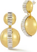 SPHERA MILANO Crystal Orb Drop Earrings