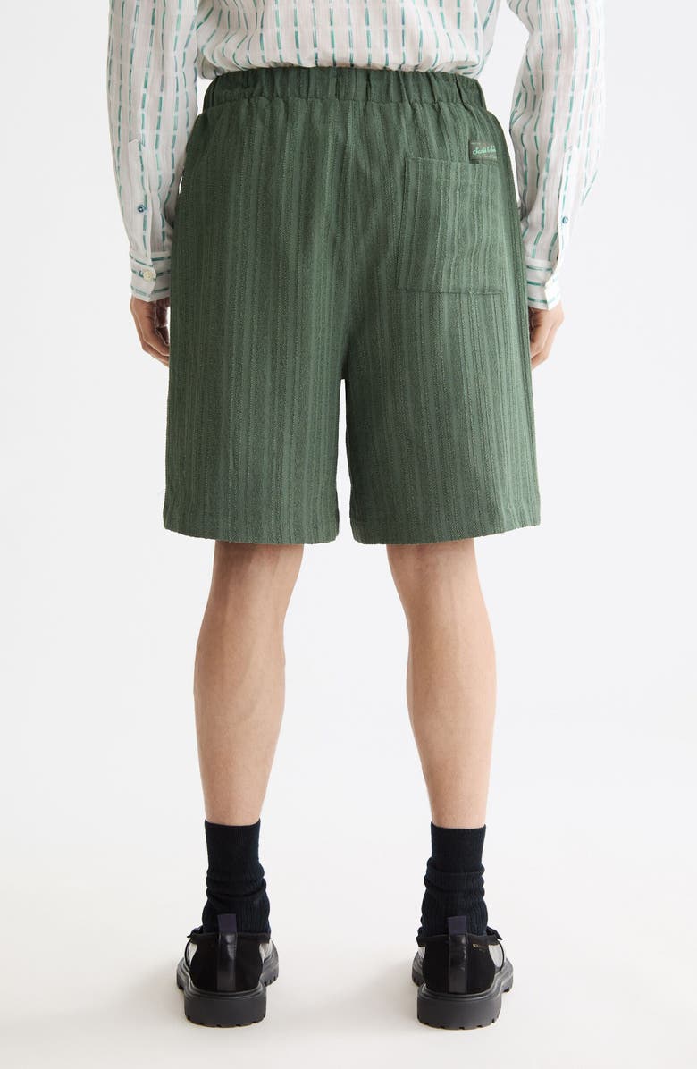 Scotch & Soda Fave Tonal Stripe Drawstring Shorts, Alternate, color, Thyme