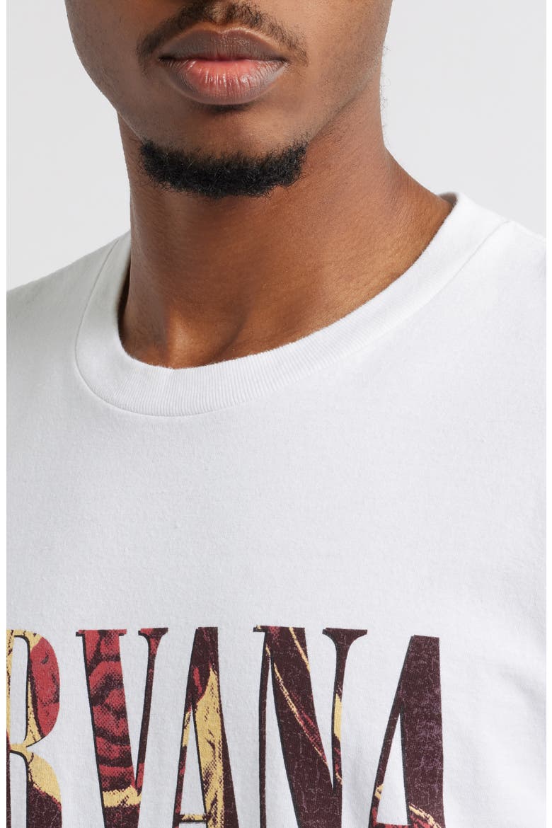 Nirvana In Utero Oversize Crop Cotton Graphic T-Shirt, Alternate, color, WHITE OVERDYE TEE