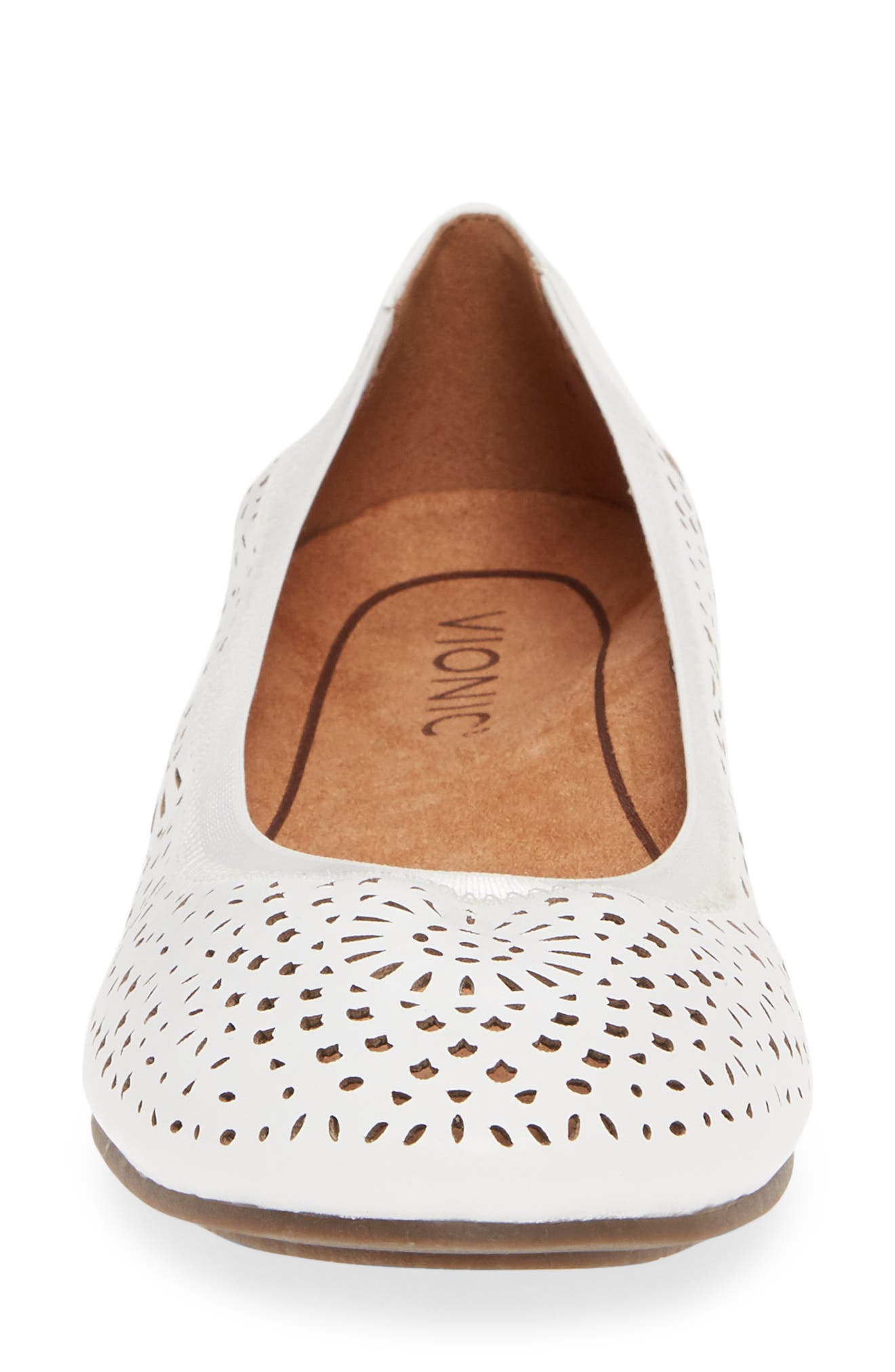 Robyn Flat, Alternate, color, WHITE LEATHER