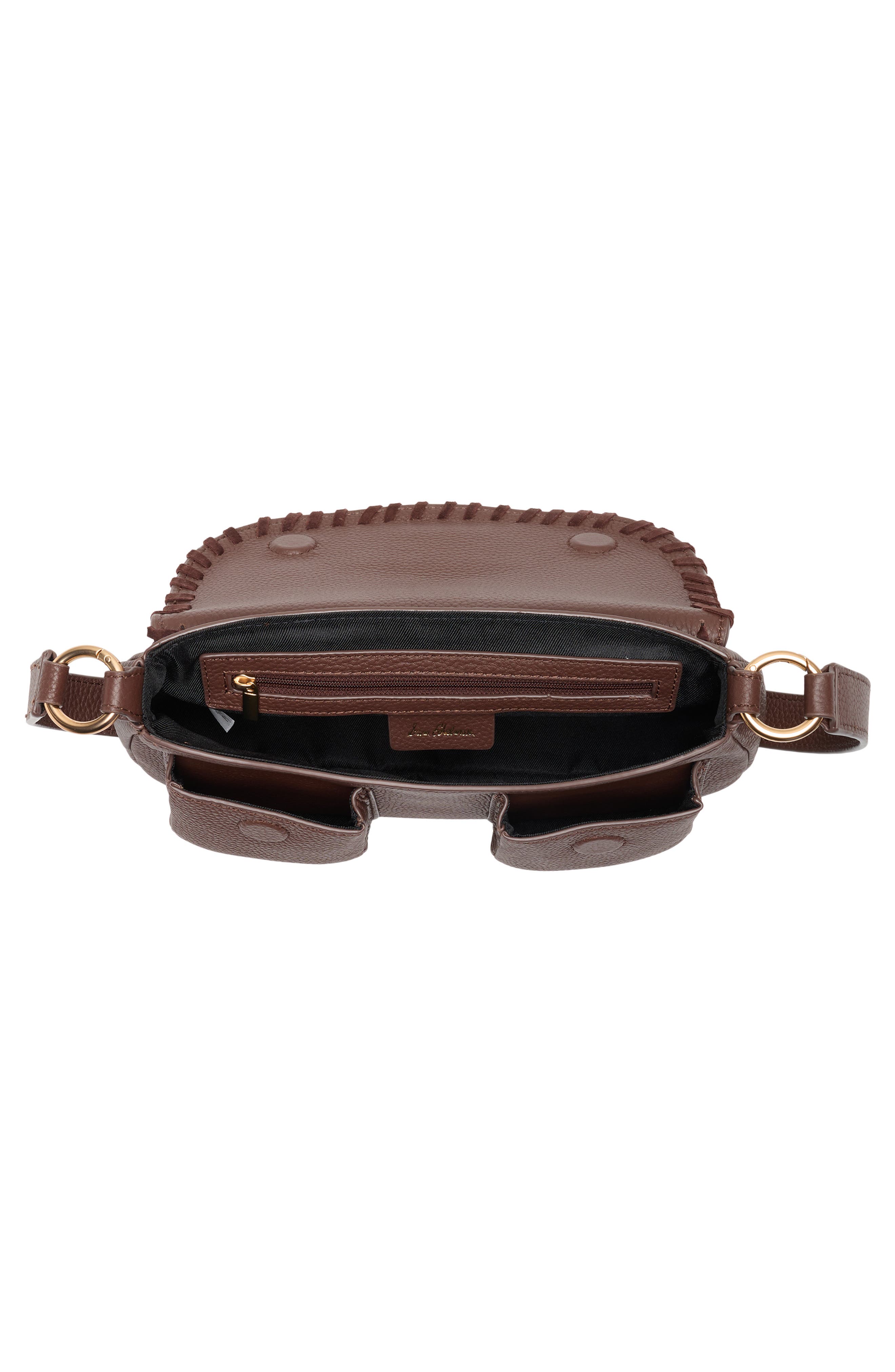 Sam Edelman Medium Rue Shoulder Bag, Alternate, color, Dark Brown