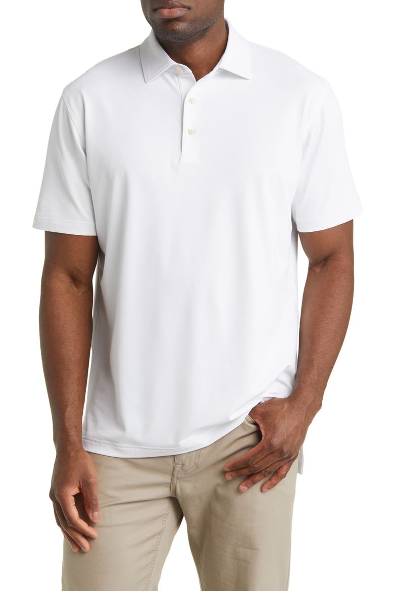 Solid Performance Polo, Main, color, WHITE