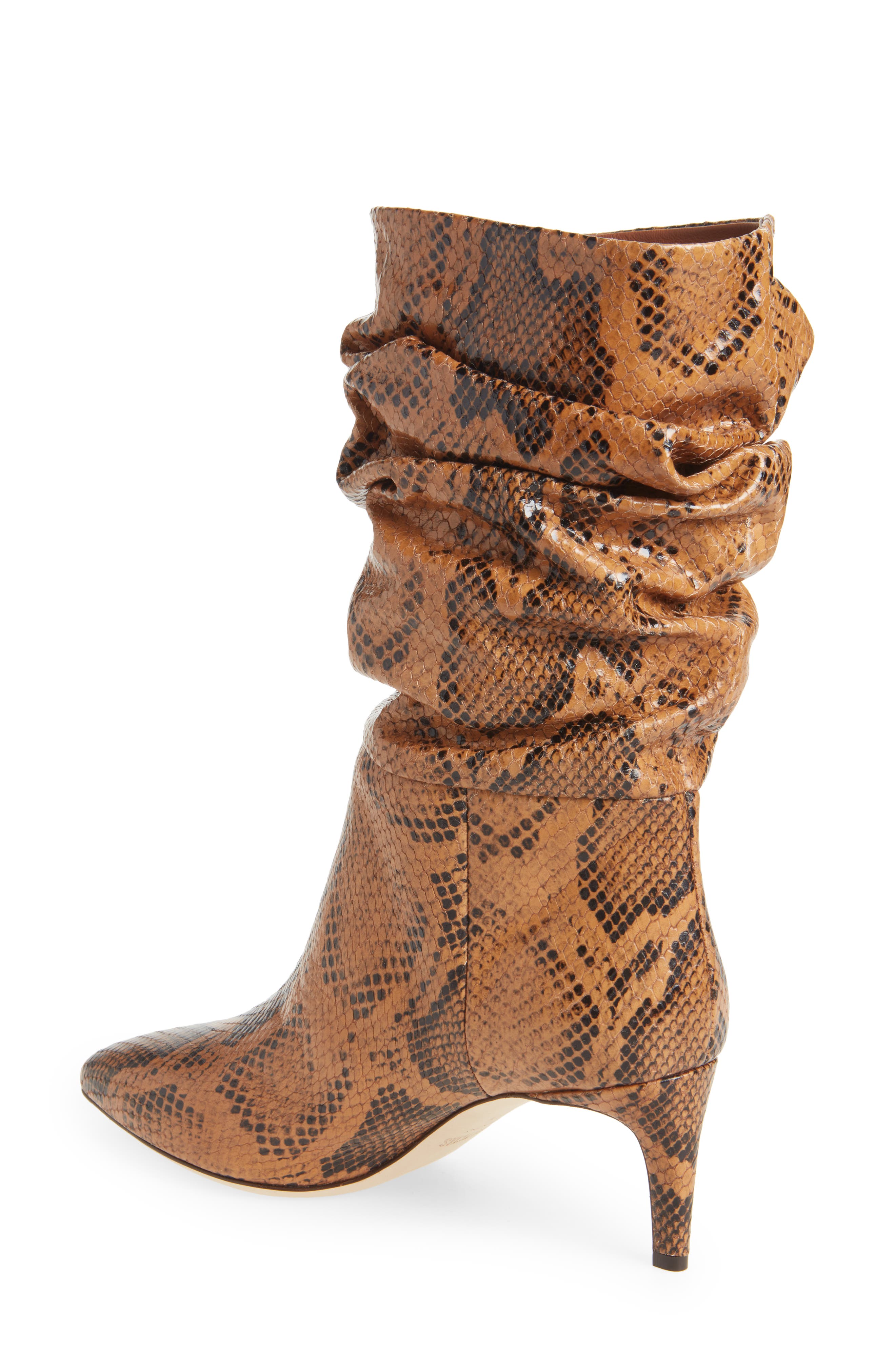 Slouchy Pointed Toe Boot, Alternate, color, COGNAC