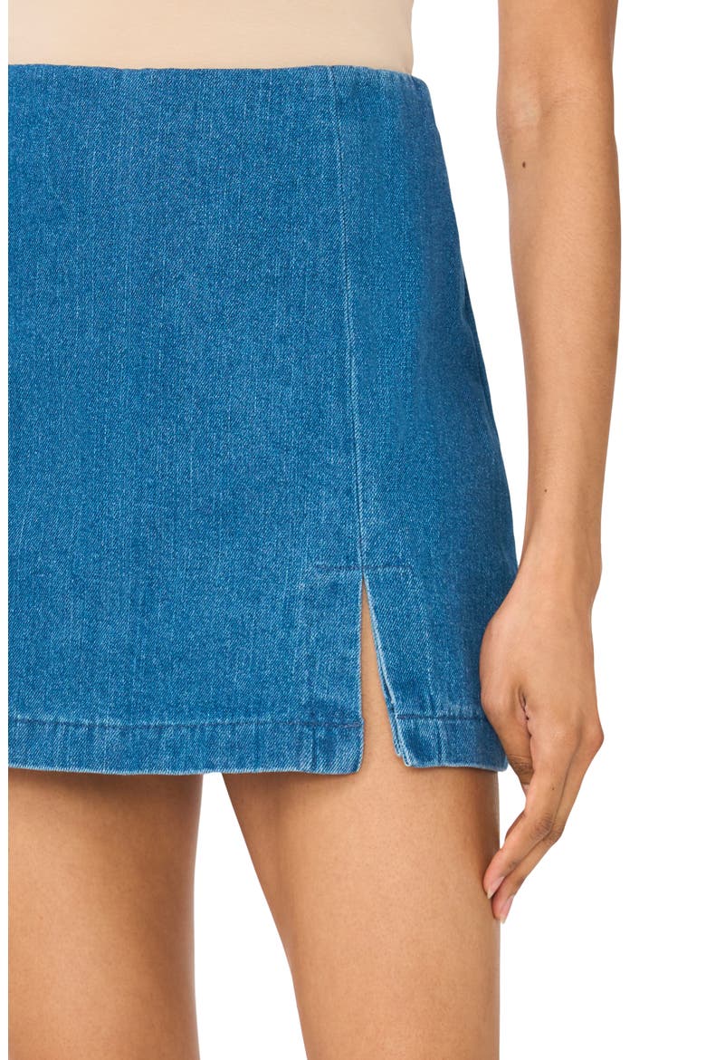 Denim Skort, Alternate, color, CLASSIC DENIM