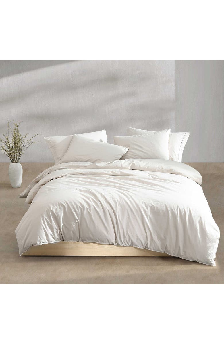 Calvin Klein Washed Percale Comforter & Shams Set, Alternate, color, Beige/ Tan