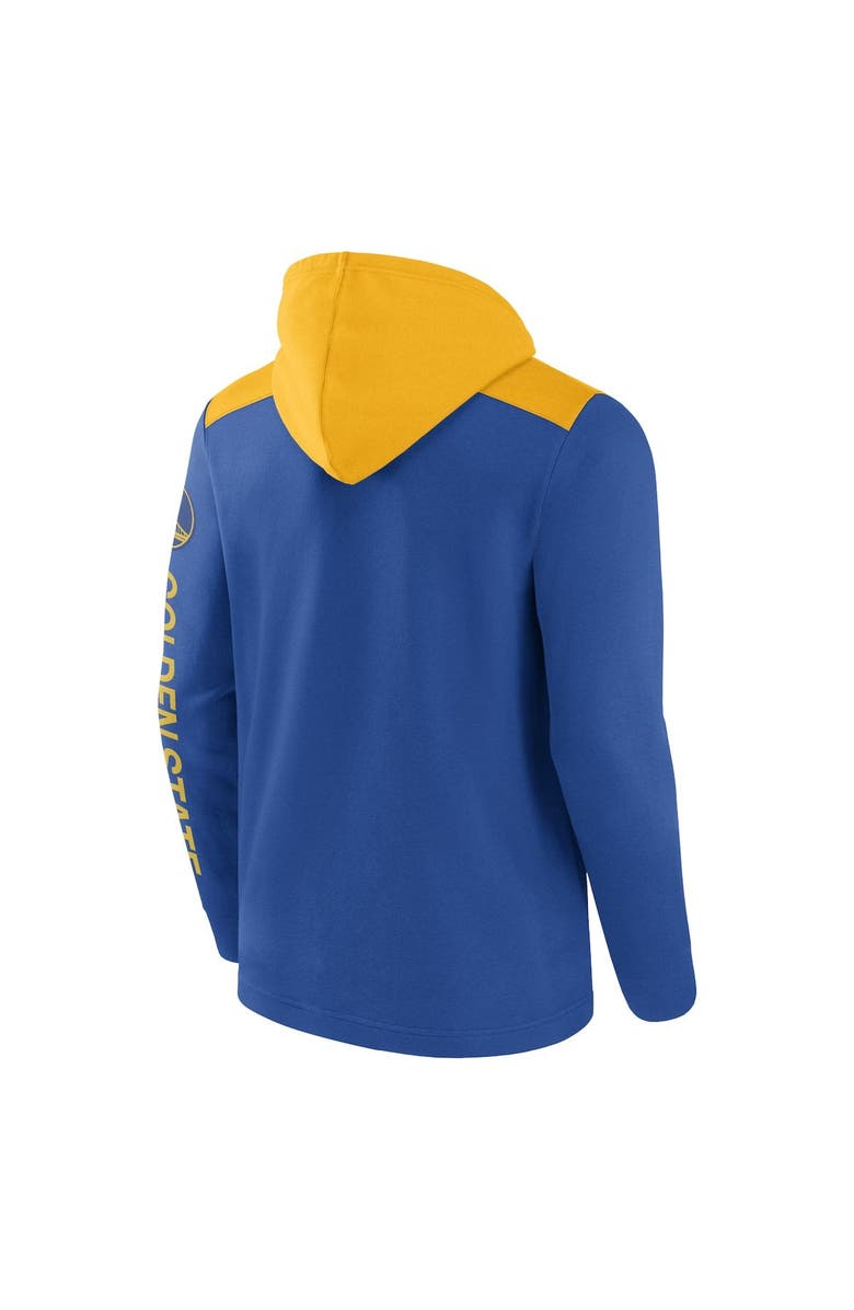 FANATICS Men's Fanatics Branded Royal/Gold Golden State Warriors Skyhook Colorblock Full-Zip Hoodie, Alternate, color, Royal