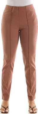 Nina Leonard Milli Narrow Leg Pintuck Pants
