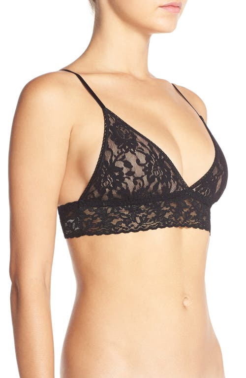 Hanky Panky Signature Lace Padded Bralette In Black