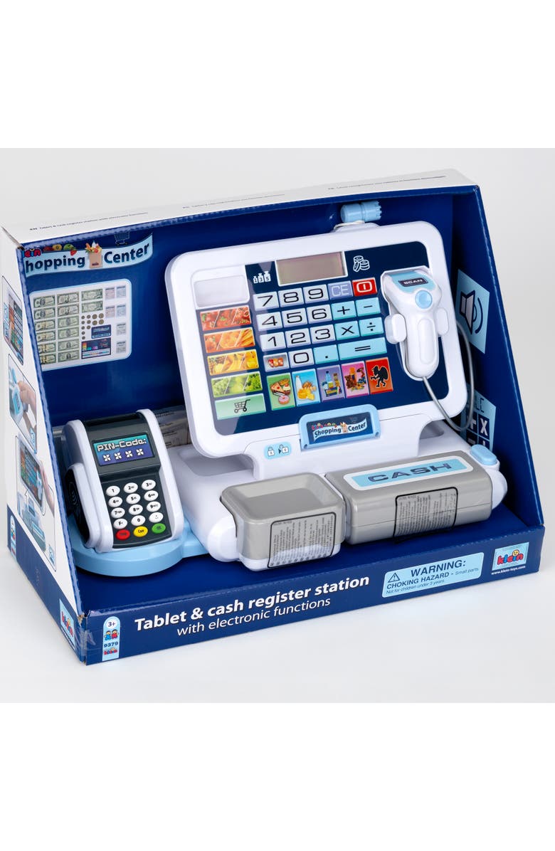 Theo Klein Shopping Center, Tablet & Cash Register Station, Alternate, color, Multicolored