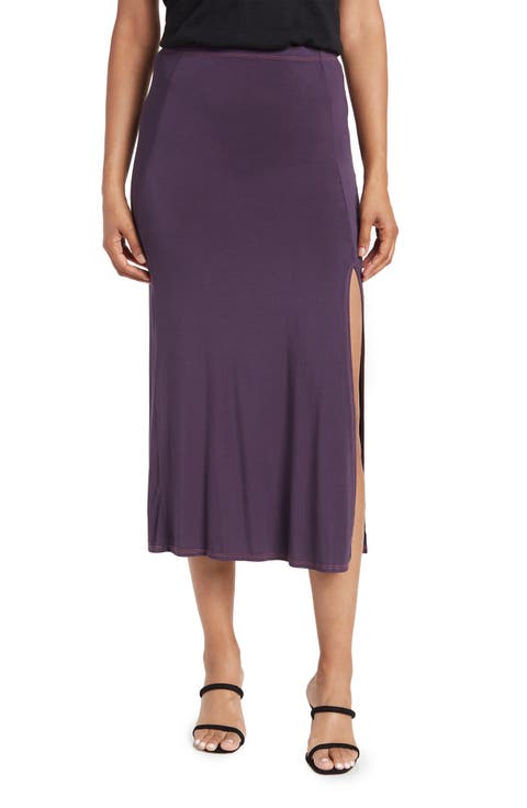 Side Slit Maxi Skirt