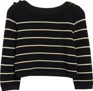 Zimmermann Crush Stripe Crop Sweater
