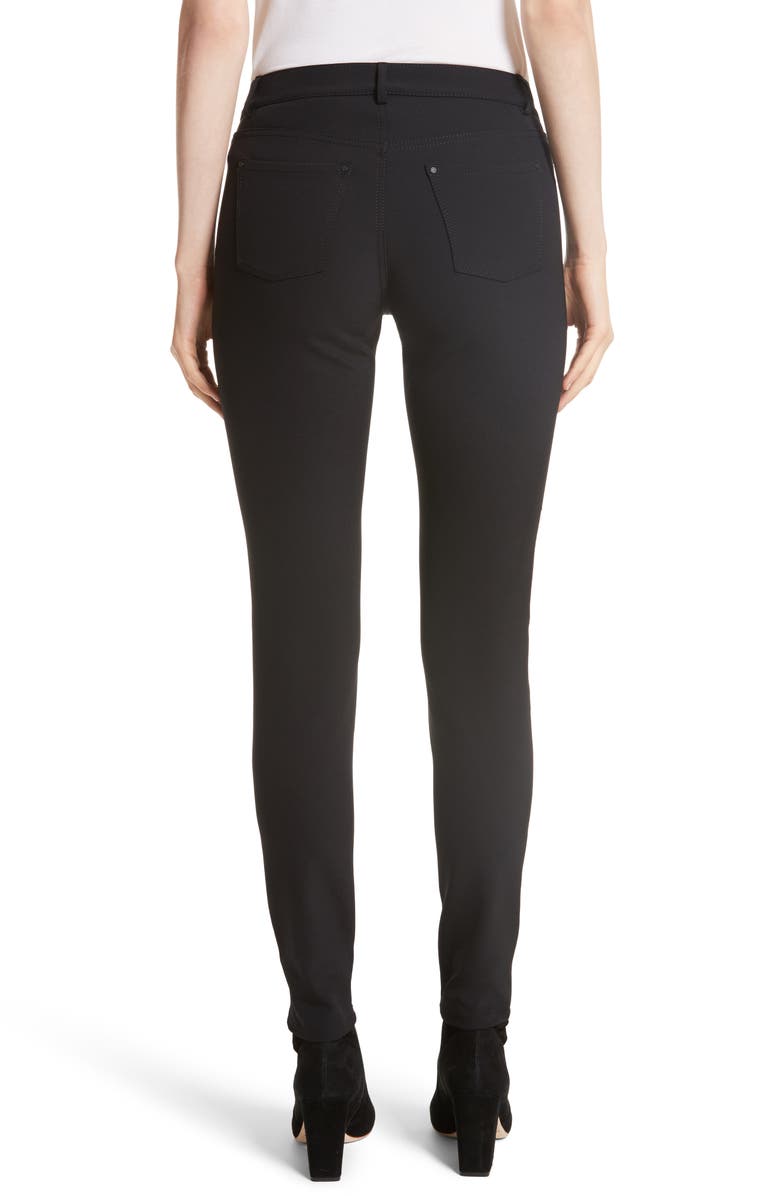 Lafayette 148 New York Mercer Acclaimed Stretch Skinny Pants, Alternate, color, Black