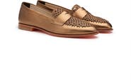 Santoni Women's Laminated Leather Penny Loafer