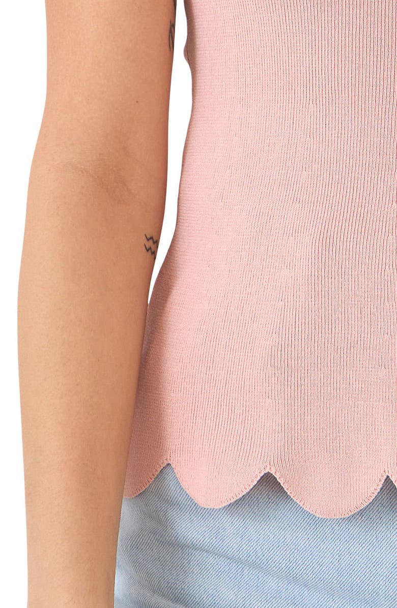 English Factory Scallop Hem Tank Top, Alternate, color,