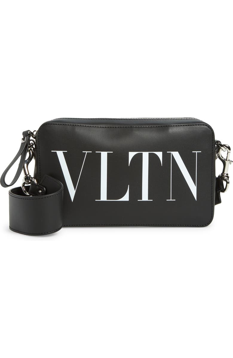 Valentino Garavani VLTN Leather Crossbody Bag, Main, color,