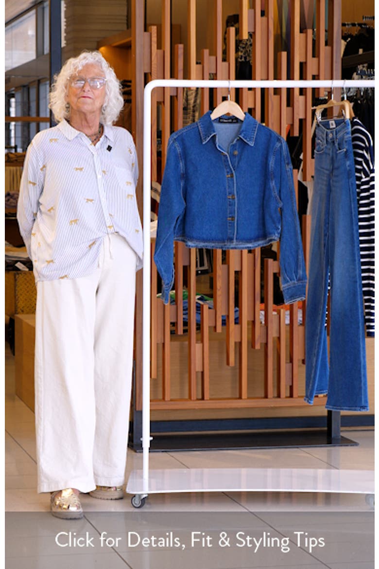 Sundrenched Denim Crop Button-Up Shirt video