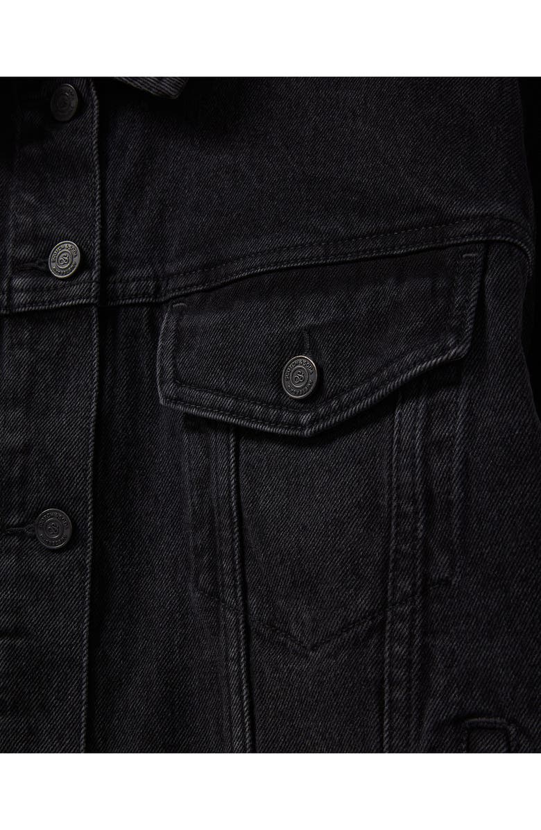 Scotch & Soda Oversized Crop Denim Jacket, Alternate, color, Journey