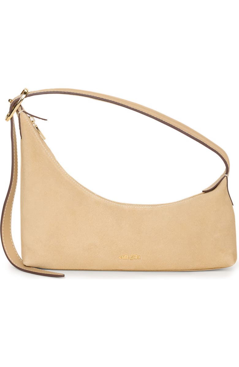 Cult Gaia Lola Leather Shoulder Bag, Main, color, Sand